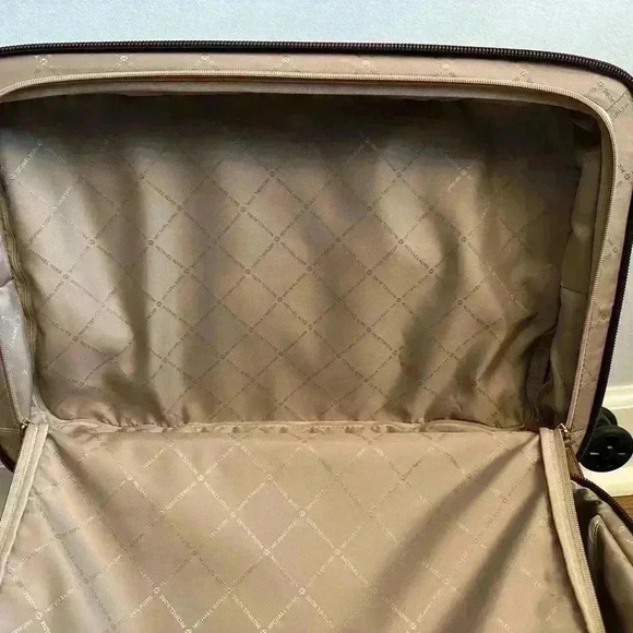 Michael Kors Monogram Carry On Luggage Brown - Picture 12 of 15
